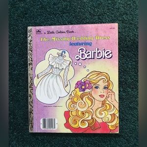 Little Golden book Barbie “The Missing Wedding Dress”